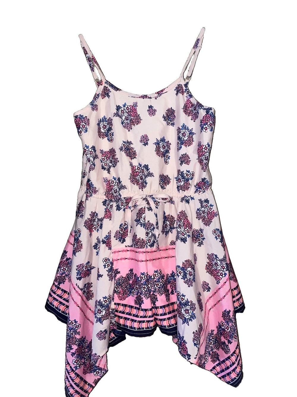 Japana Kids Little Girls Spaghetti Strap Romper Boho Look Size 8 Adj Straps